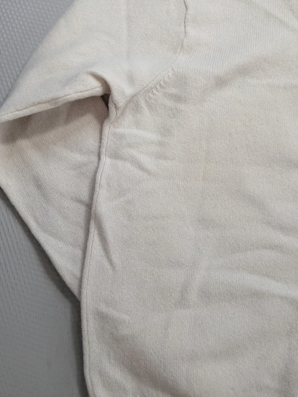 Vintage Polo Ralph Lauren 100% Lambswool  Collared Button Polo Sz M Cream Ivory